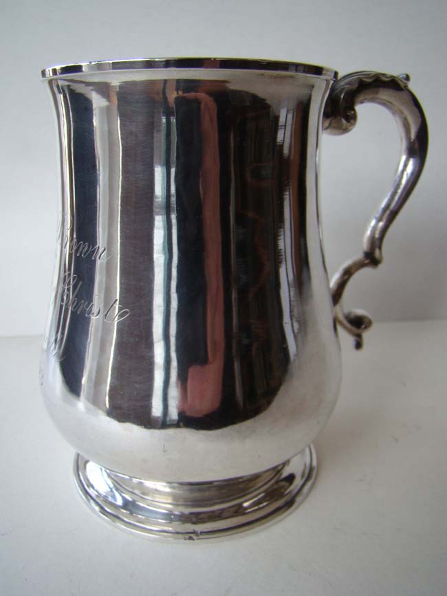 The MOSES BROWN Silver Communion Cup given in 1823 to the First Church of Christ in Brownville, Maine.